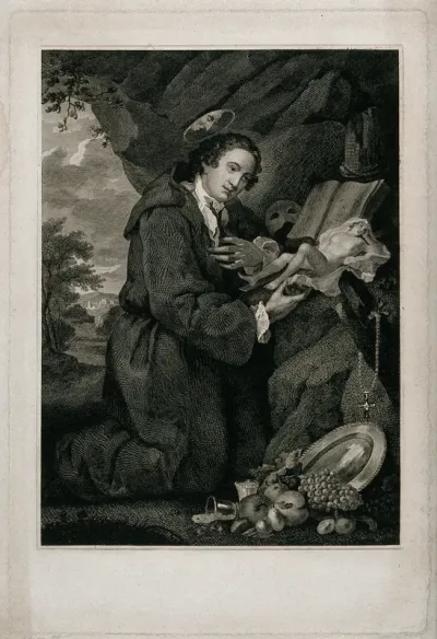Sir Francis Dashwood at his devotions