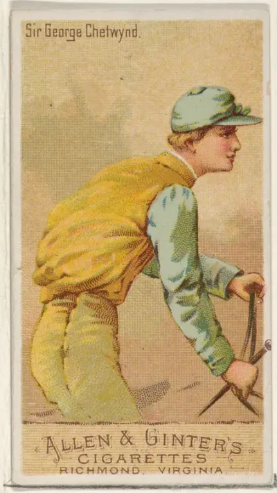 Sir George Chetwynd, from the Racing Colors of the World series (N22a) for Allen & Ginter Cigarettes