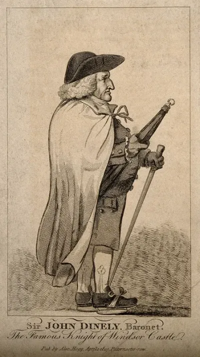 Sir John Dineley-Goodere, an eccentric baronet of Burhope in Herefordshire, resident in Windsor