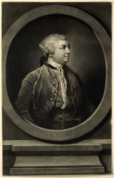 Sir John Hill. Mezzotint by R. Houston after F. Cotes, 1757