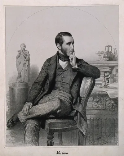 Sir John Simon. Lithograph by C. Baugniet, 1848