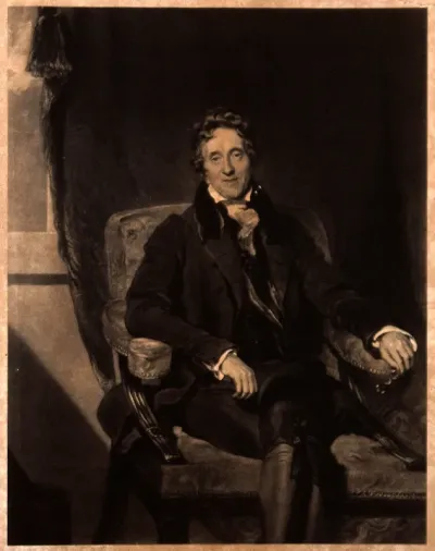 Sir John Soane. Watercolour by T. A. Nicholson, 1840, after Sir T. Lawrence