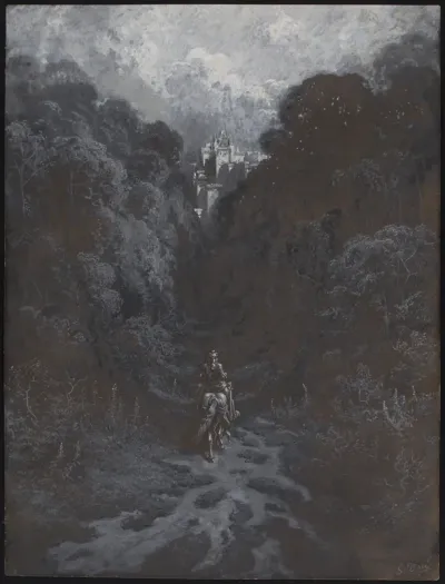 Sir Lancelot Approaching the Castle of Astolat
