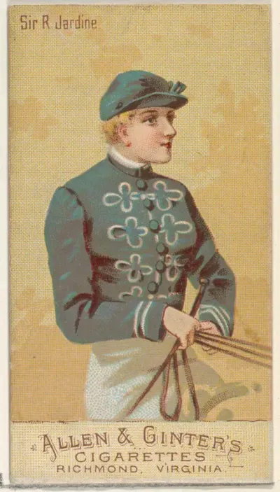 Sir R. Jardine, from the Racing Colors of the World series (N22b) for Allen & Ginter Cigarettes