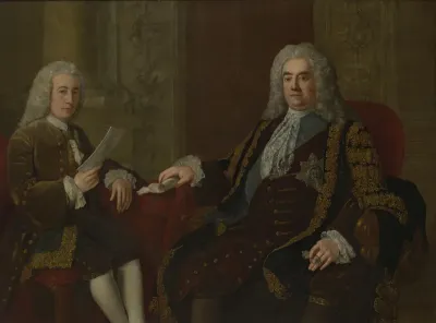 Sir Robert Walpole, Earl of Orford (1676–1745), Prime Minister, and Henry Bilson Legge (1708–1764), Politician