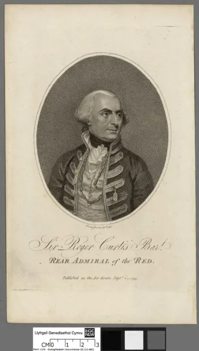 Sir Roger Curtis Bart. rear admiral of the red
