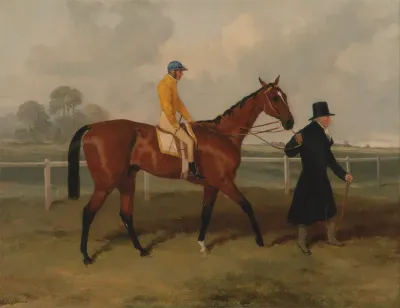 Sir Tatton Sykes Leading in the Horse 'Sir Tatton Sykes' with William Scott Up