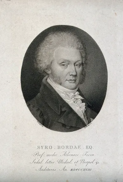 Siro Borda. Stipple engraving by B. Bordiga after G. Longhi