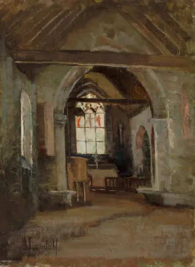 Sisäkuva, Chapelle Saint-Fiacre