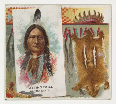 Sitting Bull, Dakota Sioux, from the American Indian Chiefs series (N36) for Allen & Ginter Cigarettes