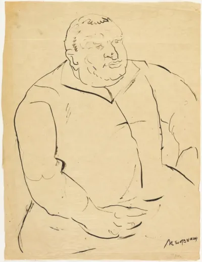Sitzender Mann