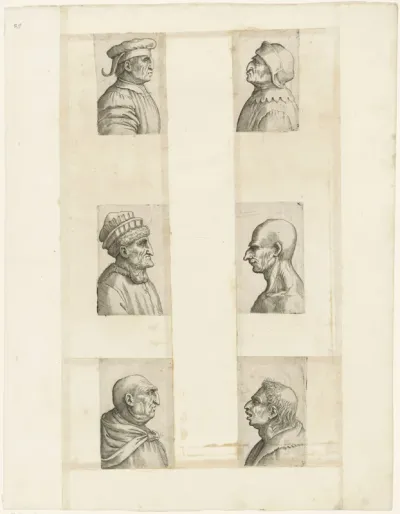 Six Caricature Heads