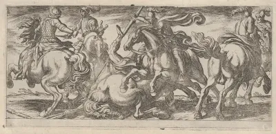 Six Cavalrymen in Combat, from "Battle Scenes I"