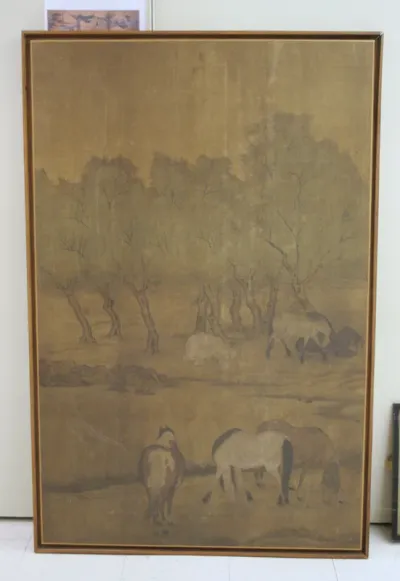 Six Horses Grazing
