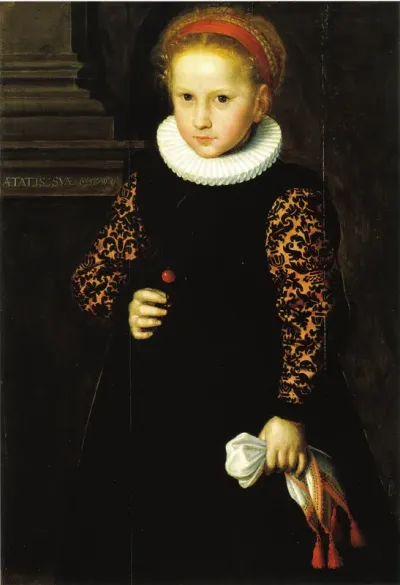 Six-year-old Girl holding a Cherry