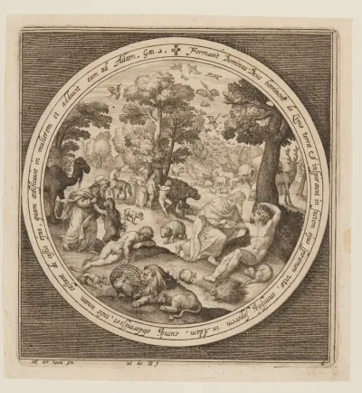 Sixth Day: The Creation of the Animals, Adam and Eve, from The Creation to the Expulsion from Paradise