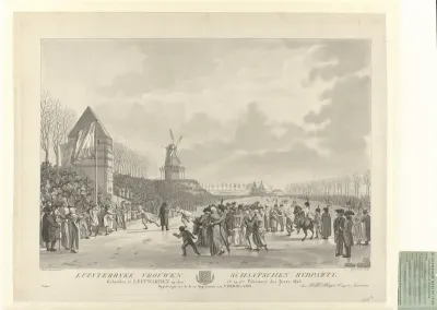 Skating Competition for Woman in Leeuwarden, 1805