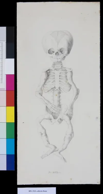 Skeleton of a child with achondroplasia