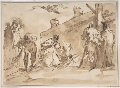 Sketch for Adoration of the Kings