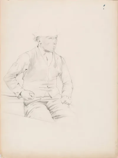 Sketch for Conveying the Child's Coffin (A Child's Funeral)