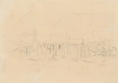 Sketch for the Composition Market in Szolnok