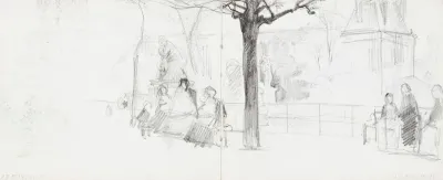 Sketch for The Luxembourg Gardens, Paris