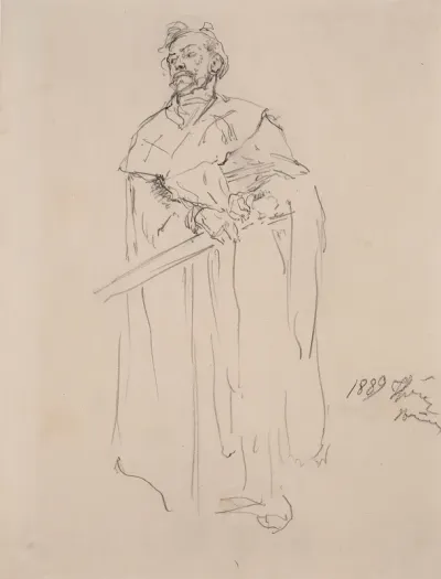 Sketch for the painting St. Nicholas of Myra