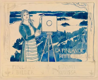 Sketch for the publication Pictorial Finland