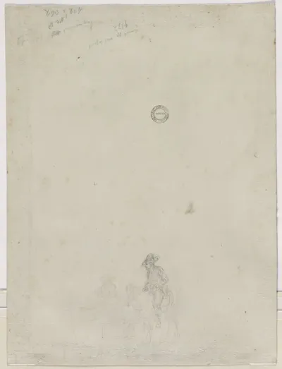 Sketch of Peasants at a Fountain (verso)