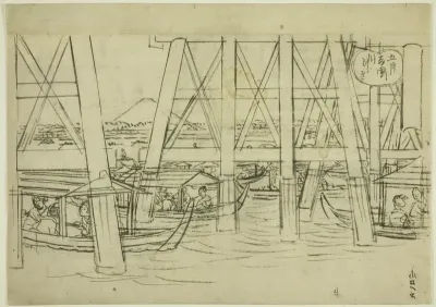 Sketch of Ryogoku Bridge