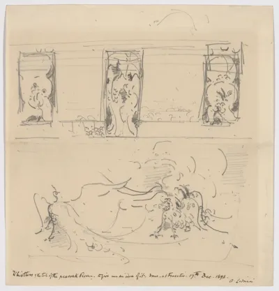 Sketch of the Peacock Room