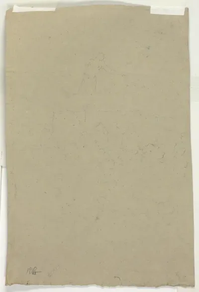 Sketch of Treetops and Figure