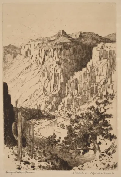 Sketch on Apache Trail, Arizona