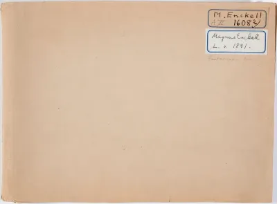 Sketchbook, 1891