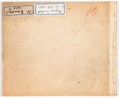 Sketchbook, circa 1919 - 1924