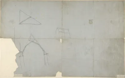 Sketches for an Ecclesiastical Stall (recto and verso)