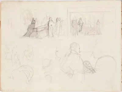 Sketches for Duke Karl Insulting the Corpse of Klaus Fleming