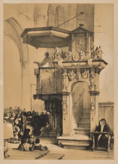 Sketches in Belgium and Germany, First Series, Pulpit in the Cathedral of Treves
