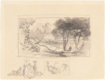 Sketches in Italy [recto], 1839