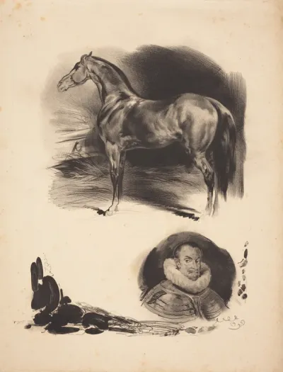 Sketches of a Horse and a Nobleman
