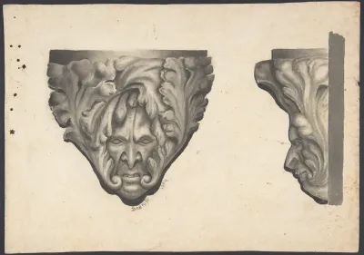 Sketches of Carved Medieval Bosses