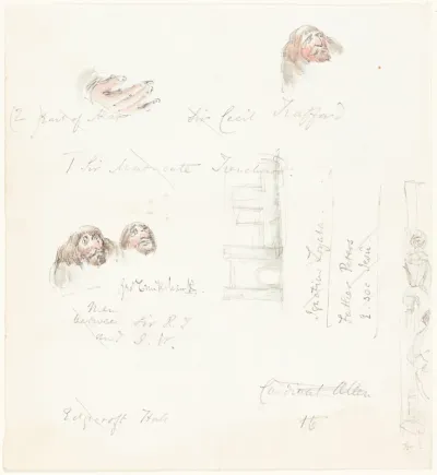 Sketches of Grotesque Faces