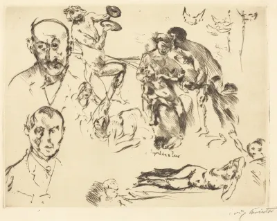 Sketches of Men, including Max Liebermann