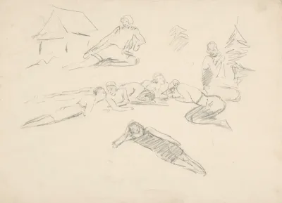 Sketches of Resting Figures