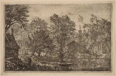 Skiff at a River Bank