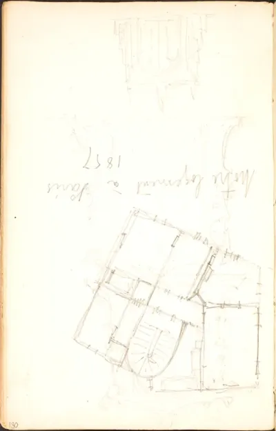 Skitsebog nr. 53 Flensborg Paris 1857