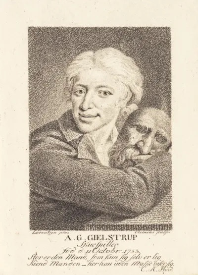 Skuespilleren Adam Gottlob Gielstrup (1753-1830)