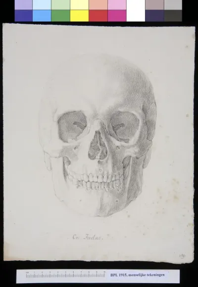 Skull of a Jewish man or woman, frontal view