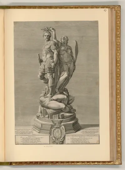 Skulptur des Alessandro Farnese als siegreicher Feldherr