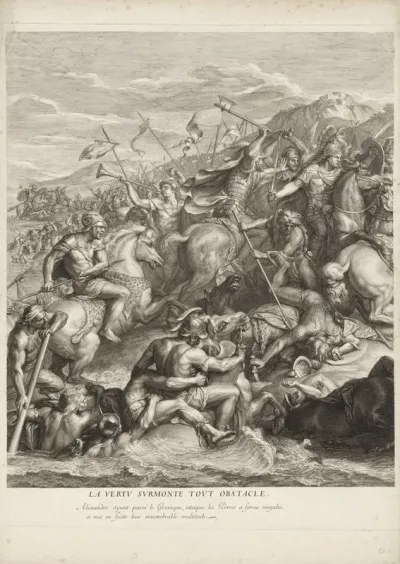 Slag aan de Granicus (linkermiddenblad)